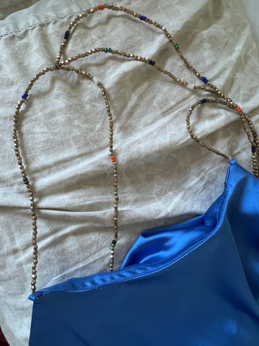 House of Harlow 1960 Rita blue beaded dress size medium backless - Picture 10 of 12